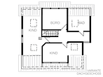 Große 5-Zimmer-Maisonettewohnung mit großem Balkon und Garten! - DG Variante