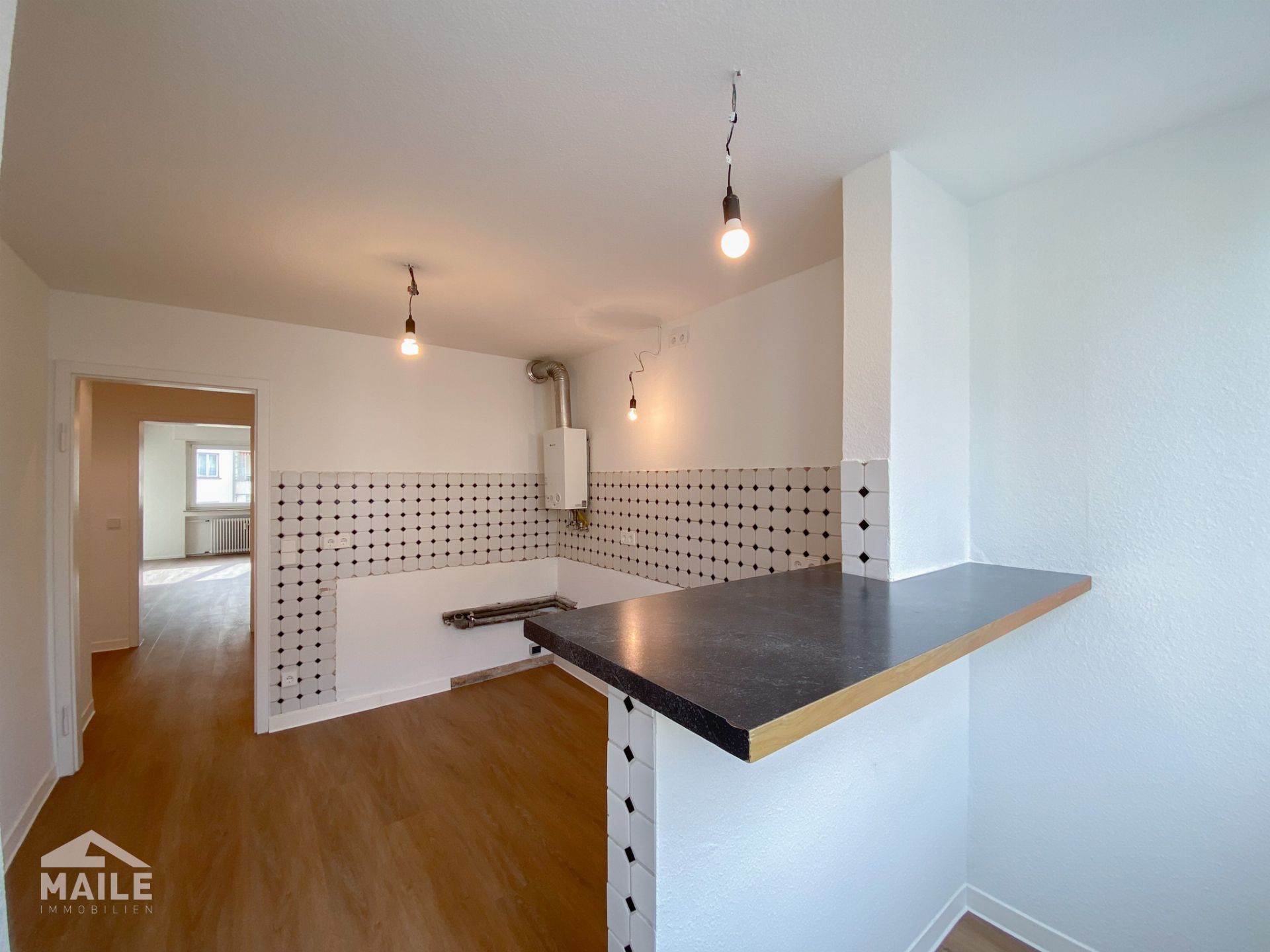 Frisch renovierte 4-Zimmer-Wohnung mit sonnigem Balkon, großem Hobbyraum und Garage! - Küche