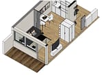 Kernsaniertes Apartment mit Küche, Balkon und Stellplatz (Eigennutzer und Kapitalanleger!) - Grundriss